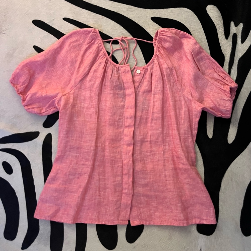 J crew puff sleeve tee-shirt